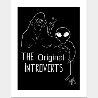 The Original Introvert White Posters and Art